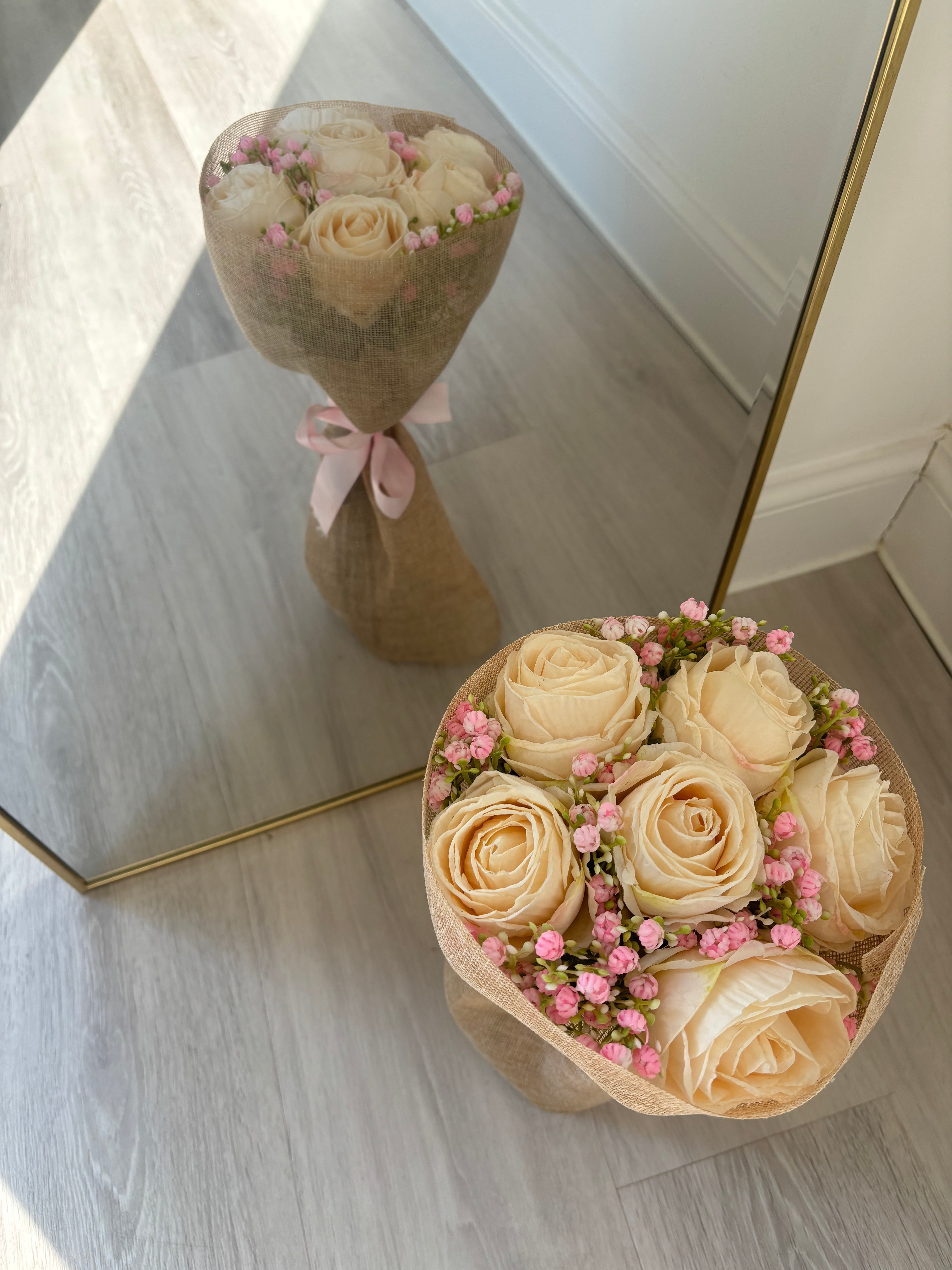 Mini Cream Rose Bouquet