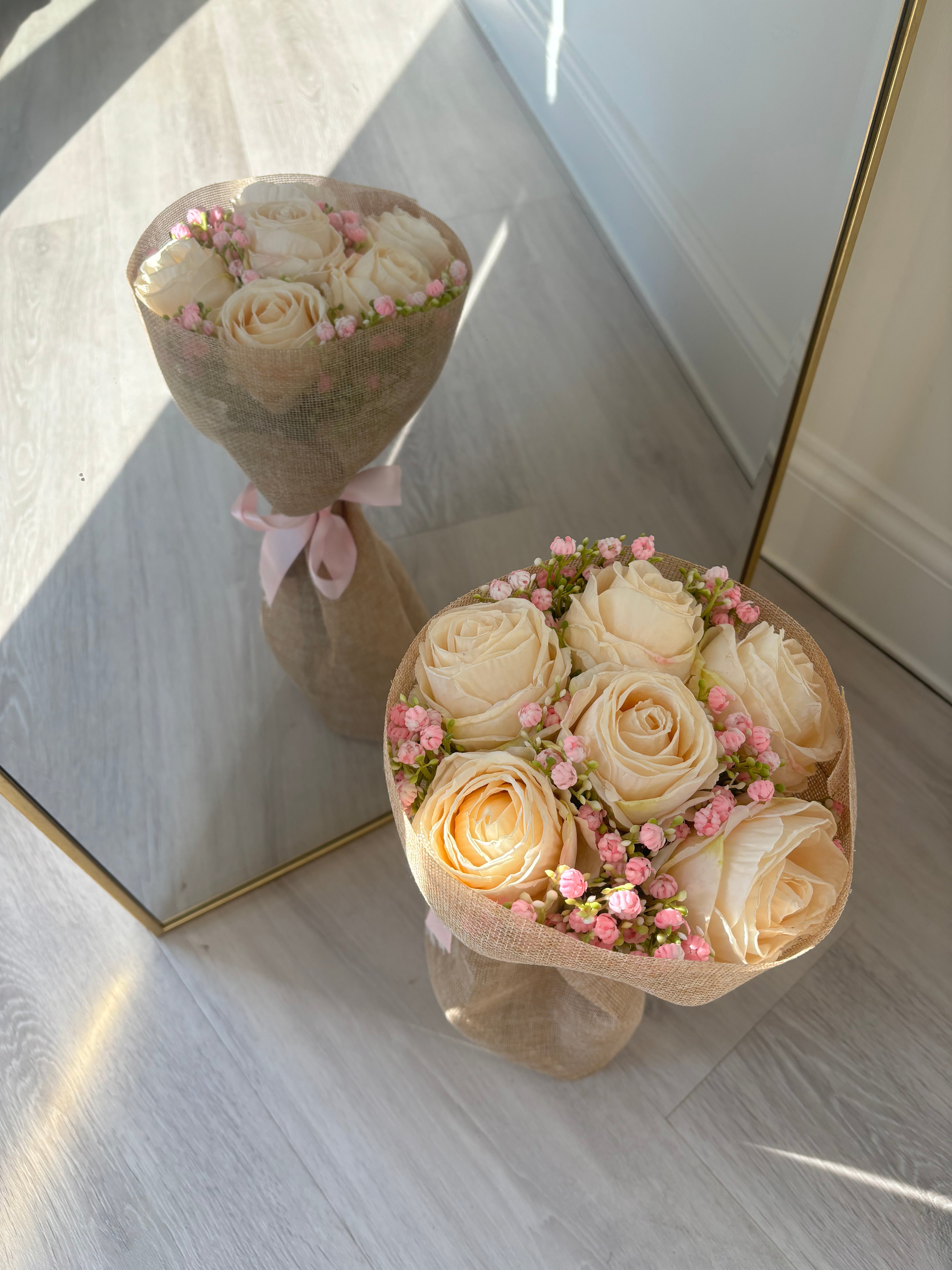 Mini Cream Rose Bouquet