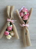 Pink/Cream Mini Rose Bouquet