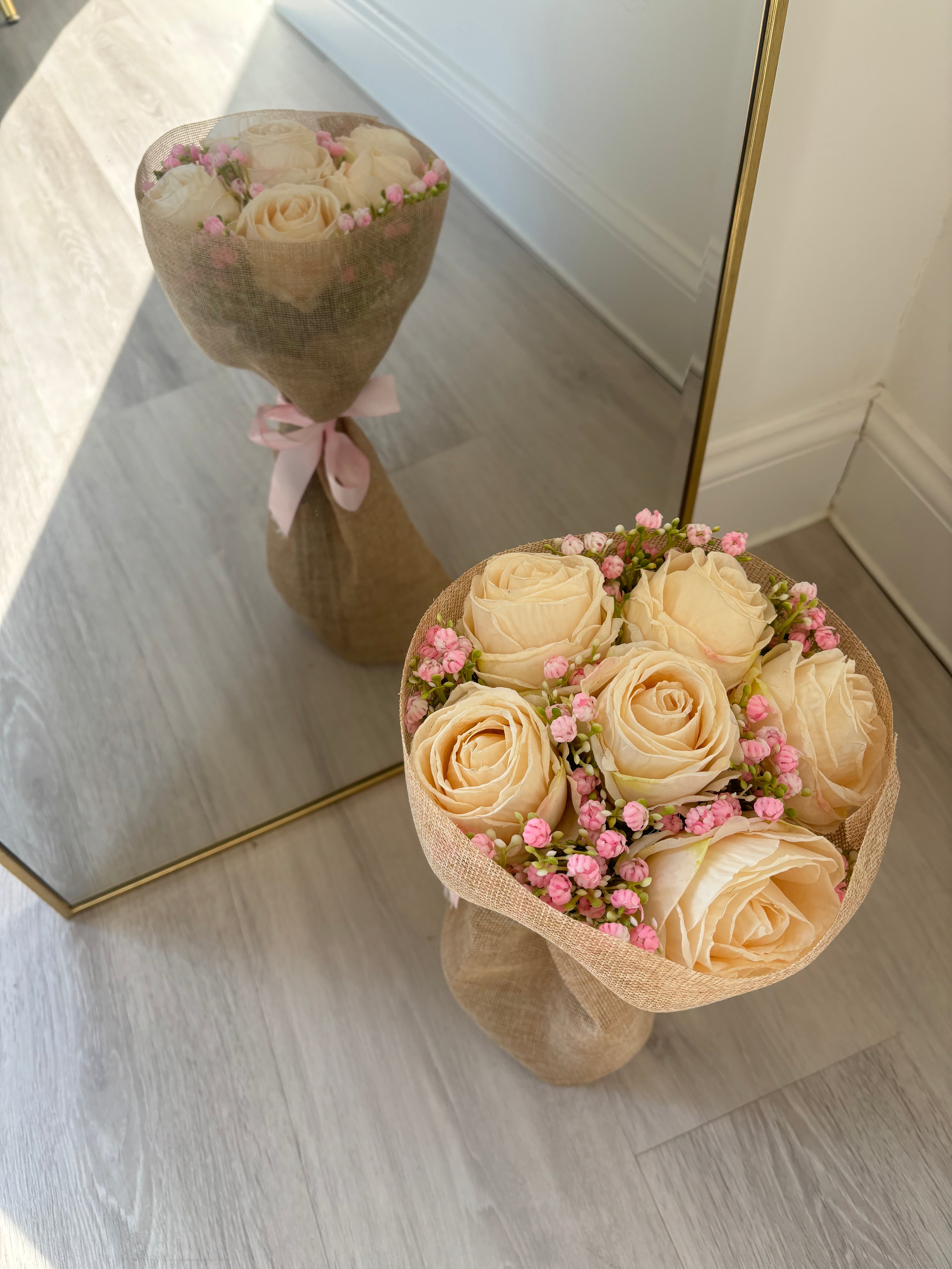Mini Cream Rose Bouquet