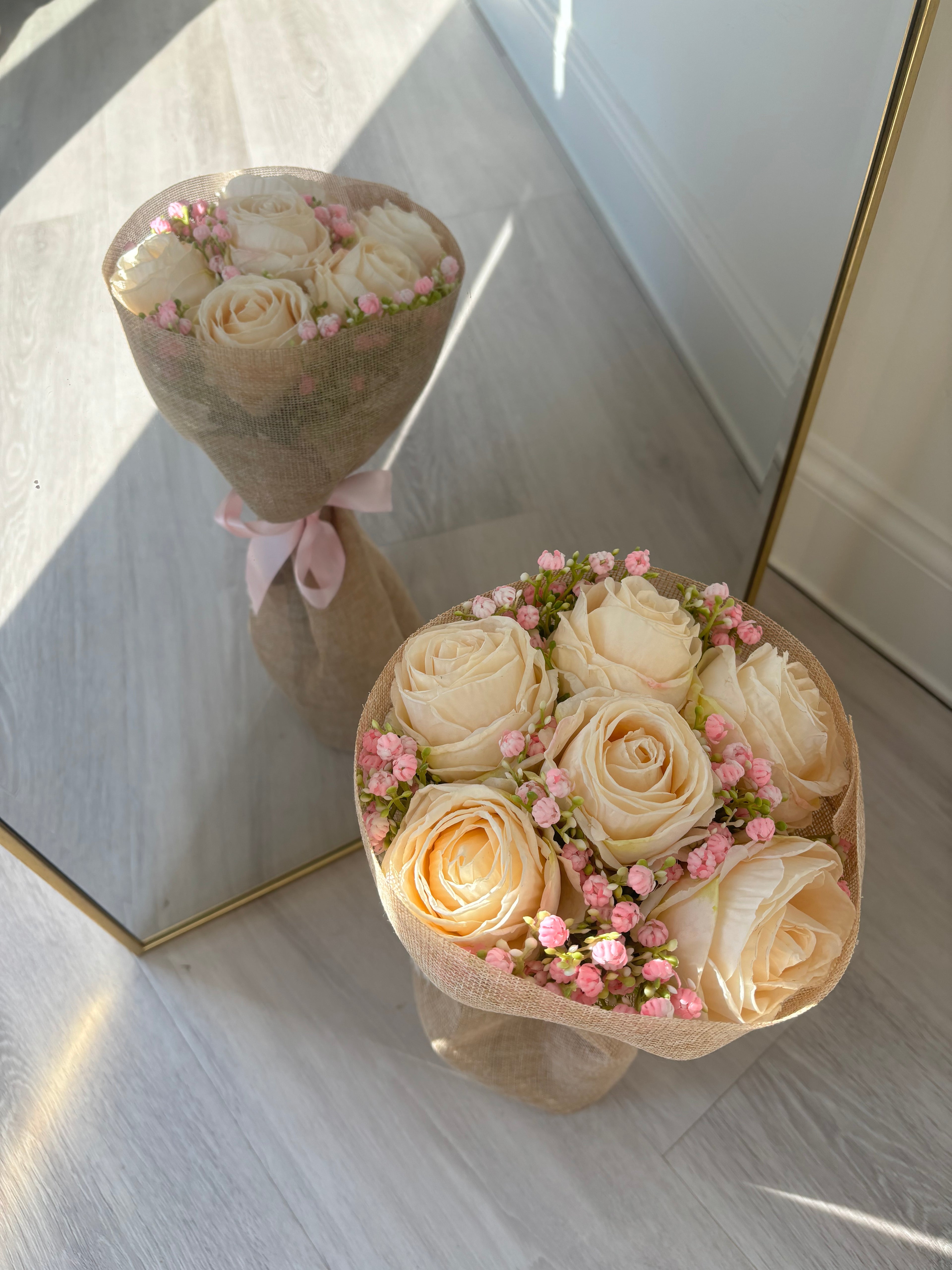 Mini Cream Rose Bouquet