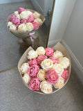 Pink and Cream Rose Bouquet